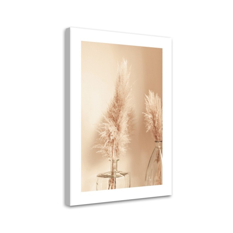 Canvas painting - Pampas grass in a vase | FEEBY