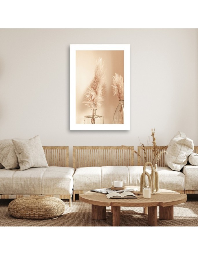 Canvas painting - Pampas grass in a vase | FEEBY