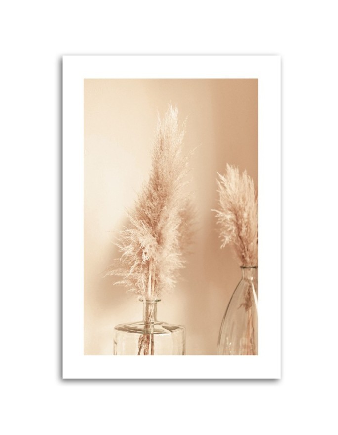 Canvas painting - Pampas grass in a vase | FEEBY