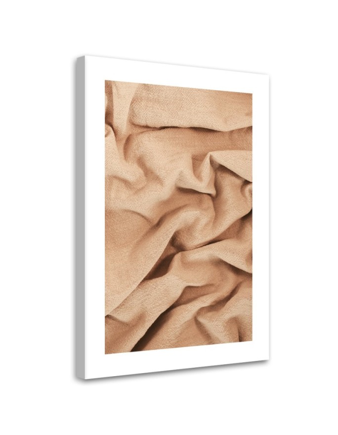 Canvas print Beige fabric