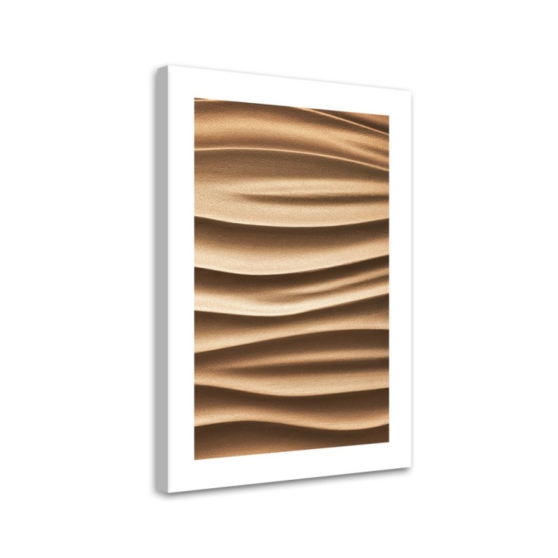 Canvas painting - Beige waves 3D | FEEBY