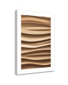 Canvas painting - Beige waves 3D | FEEBY