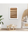 Canvas painting - Beige waves 3D | FEEBY