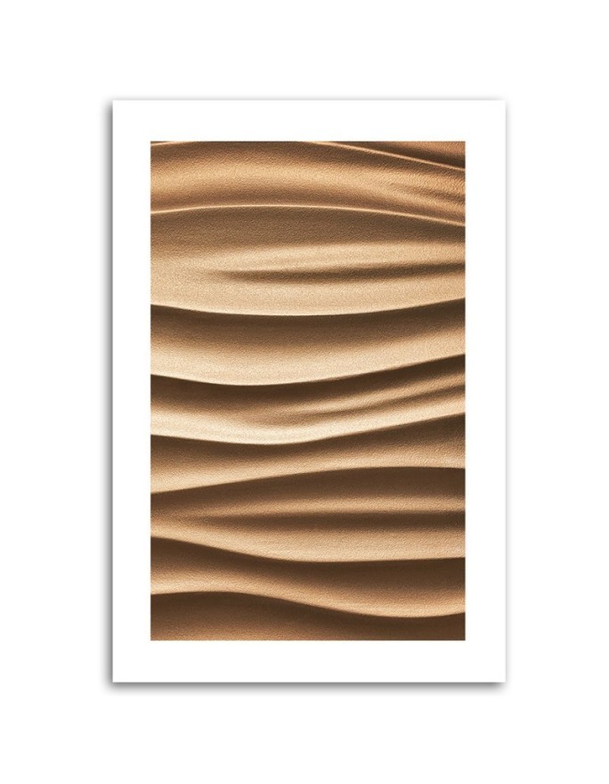 Canvas painting - Beige waves 3D | FEEBY