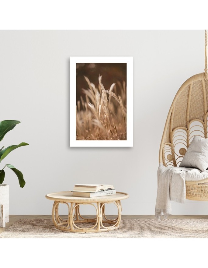 Canvas painting - Dry grass in a meadow | FEEBY