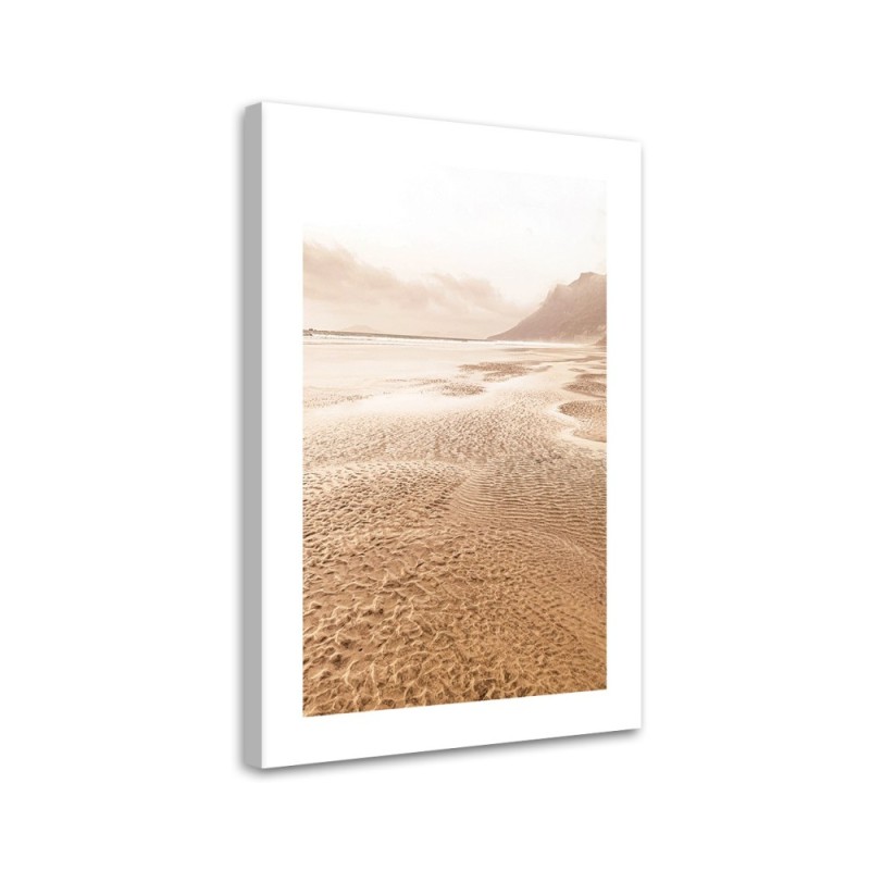 Canvas painting - Beach flooded with water | FEEBY