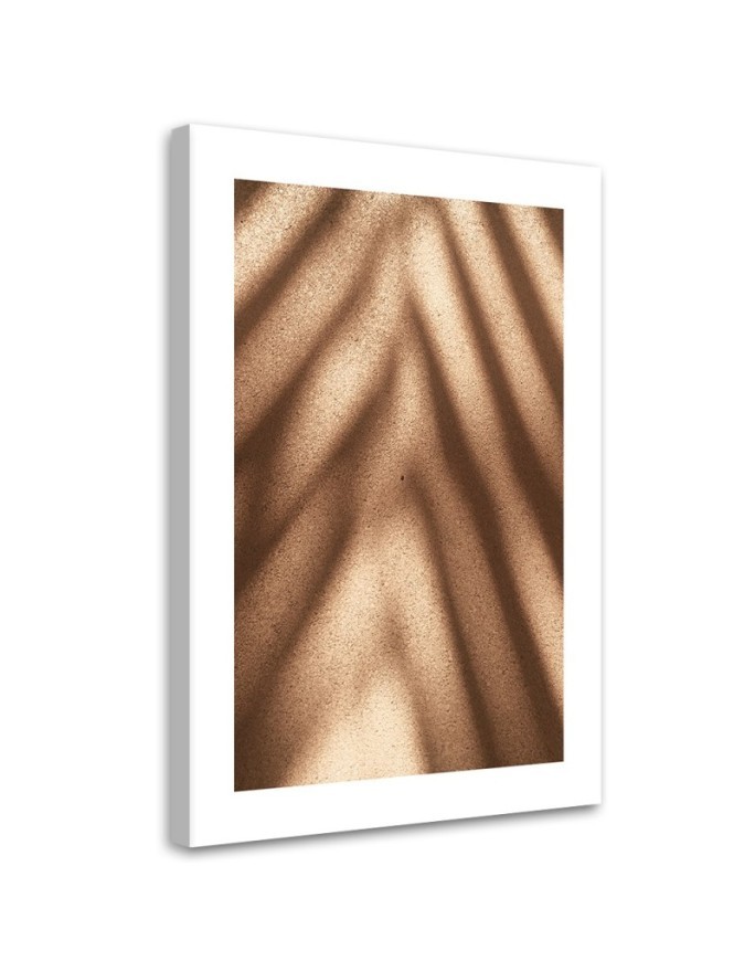 Canvas painting - Shadows of leaves on a wall | FEEBY