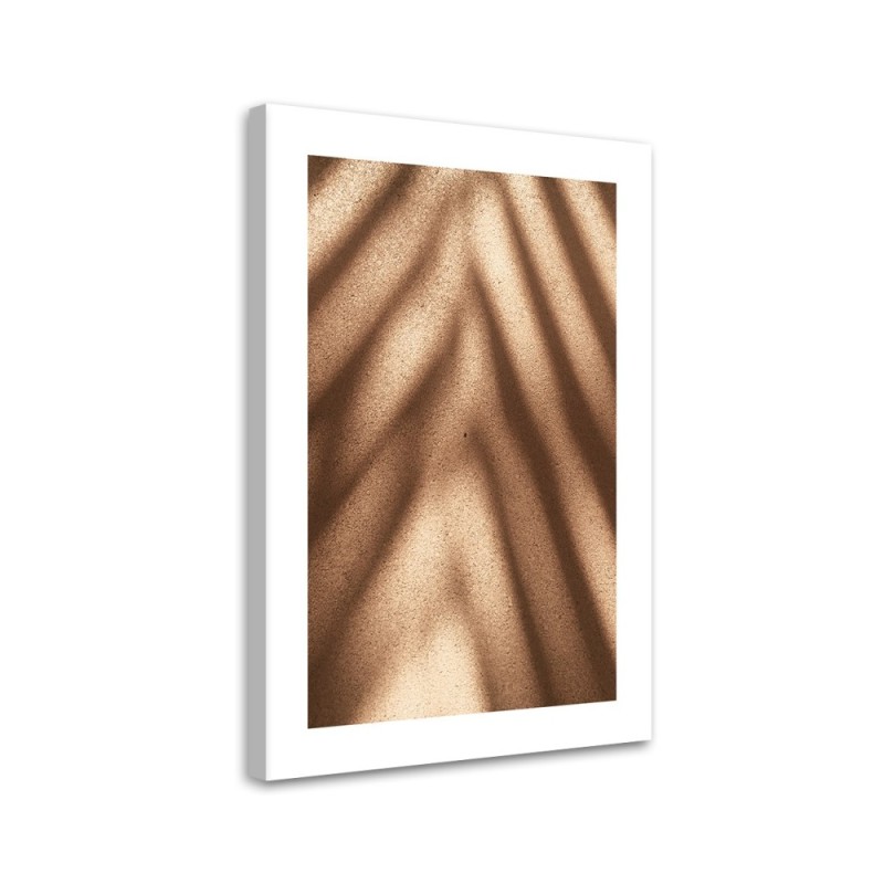 Canvas painting - Shadows of leaves on a wall | FEEBY