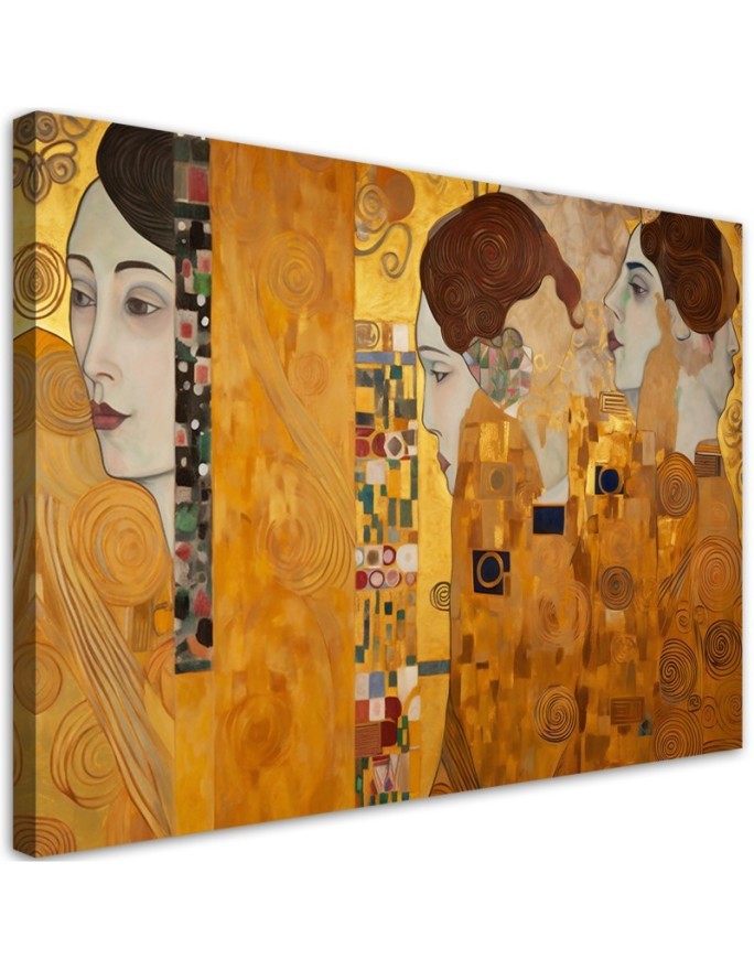 Canvas painting - Golden portrait of a woman | FEEBY