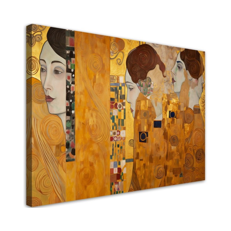 Canvas painting - Golden portrait of a woman | FEEBY