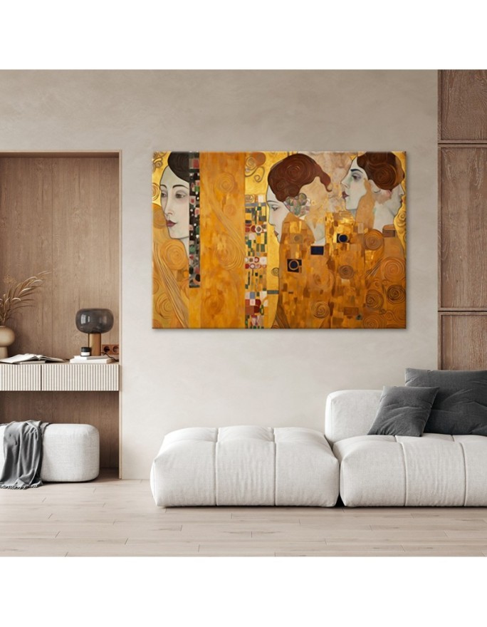 Canvas painting - Golden portrait of a woman | FEEBY
