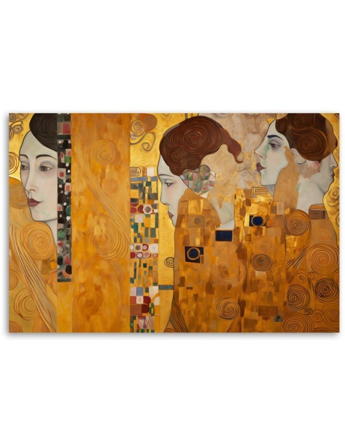 Canvas painting - Golden portrait of a woman | FEEBY