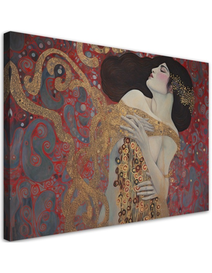 Canvas painting - Red woman abstraction | FEEBY