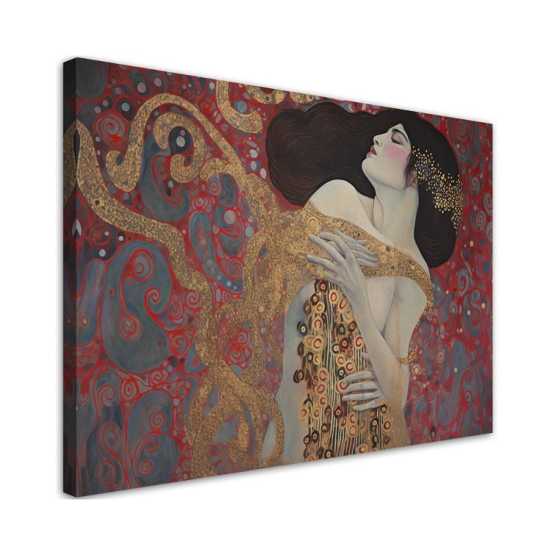Canvas painting - Red woman abstraction | FEEBY