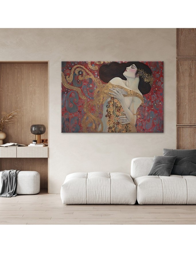 Canvas painting - Red woman abstraction | FEEBY