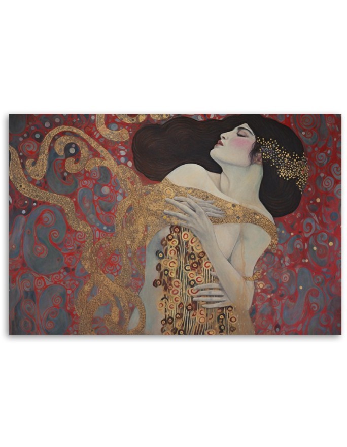 Canvas painting - Red woman abstraction | FEEBY