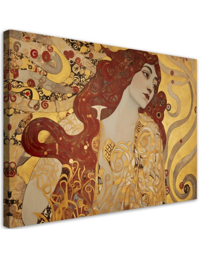 Canvas painting - Woman with long hair | FEEBY