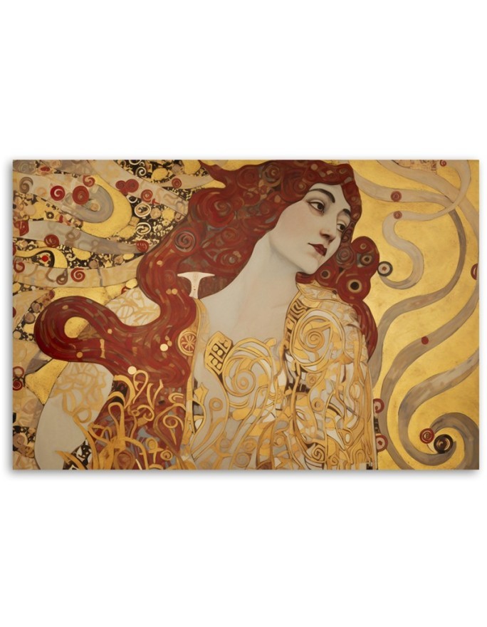 Canvas painting - Woman with long hair | FEEBY