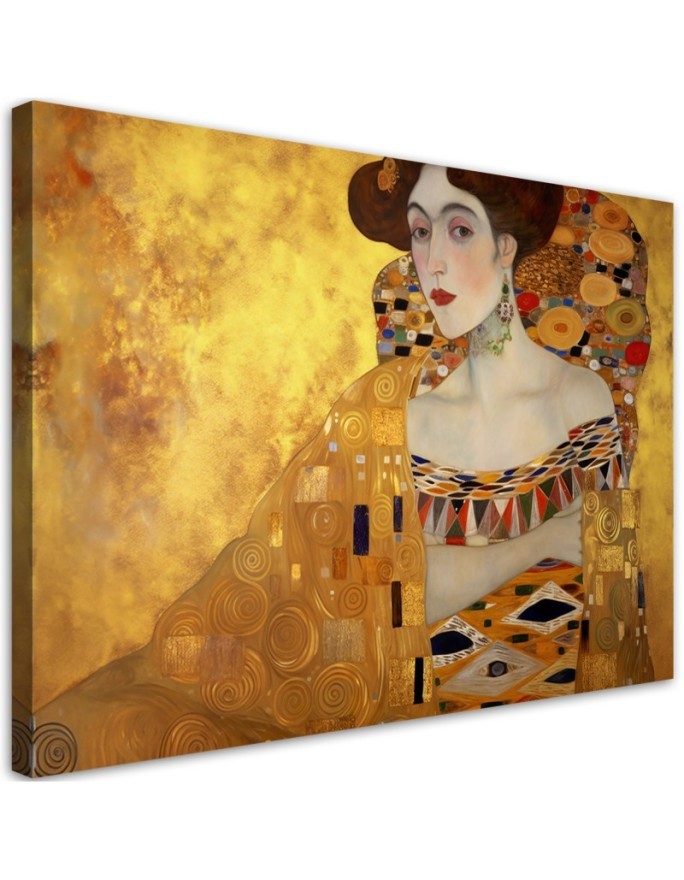 Canvas painting - Golden portrait of a woman | FEEBY