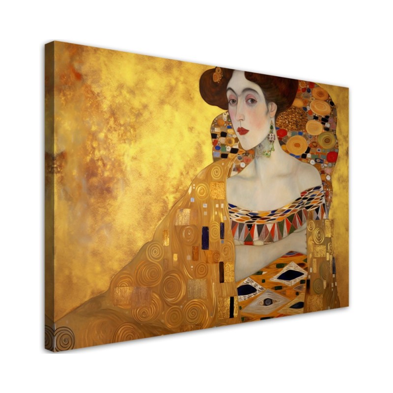 Canvas painting - Golden portrait of a woman | FEEBY