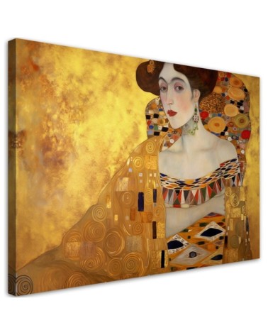 Canvas painting - Golden portrait of a woman | FEEBY