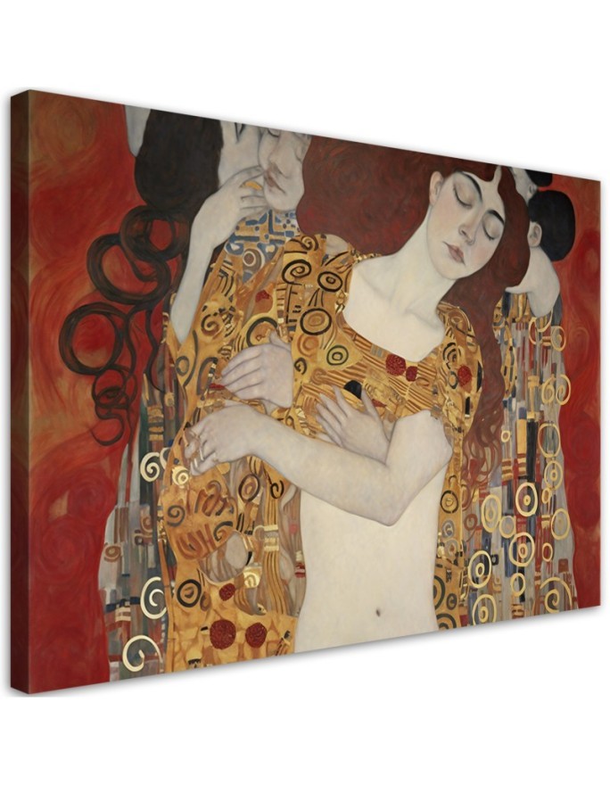 Canvas painting - Women kissing abstract | FEEBY