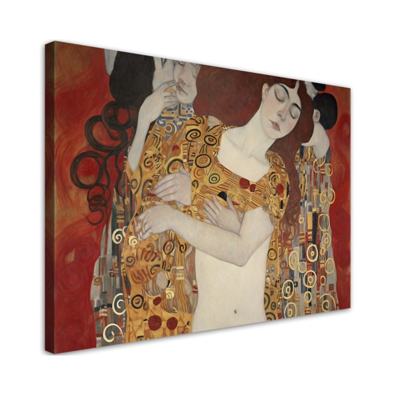 Canvas painting - Women kissing abstract | FEEBY