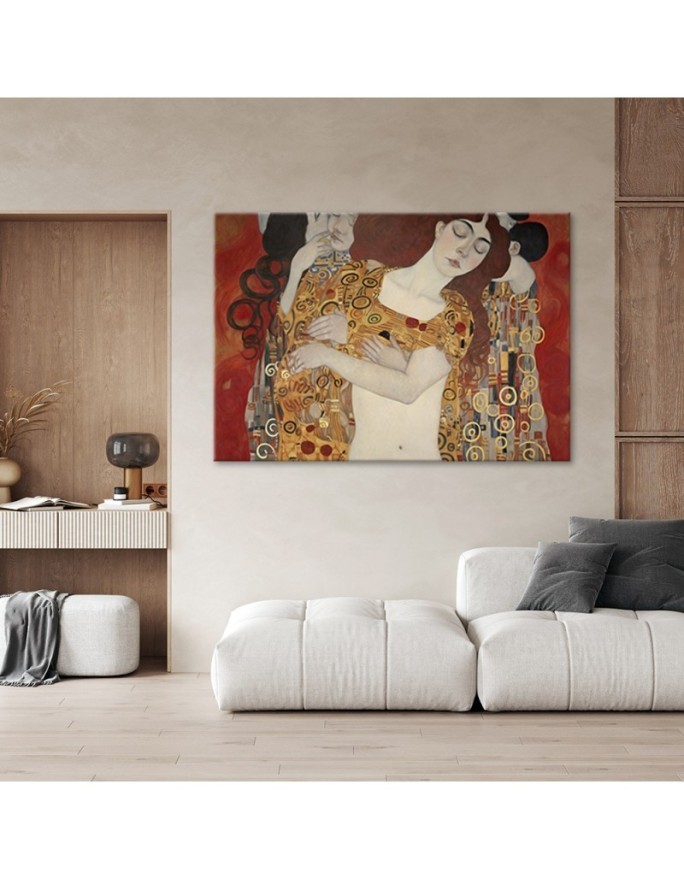 Canvas painting - Women kissing abstract | FEEBY
