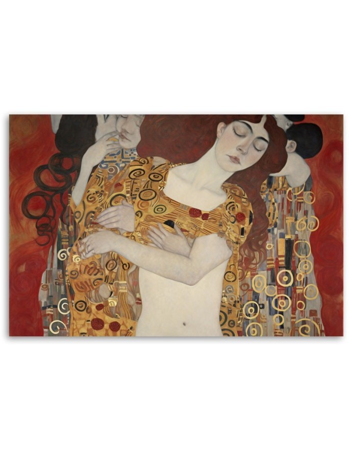 Canvas painting - Women kissing abstract | FEEBY