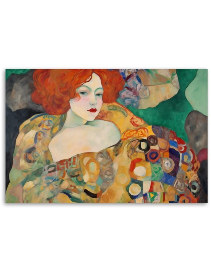 Canvas painting - Red-headed woman | FEEBY