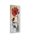 Wall canvas print - Poppy flower painted | FEEBY