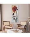 Wall canvas print - Poppy flower painted | FEEBY
