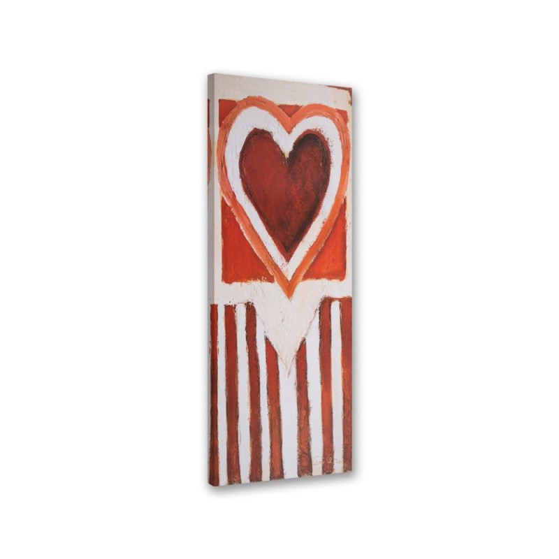 Canvas print for the wall - Painted heart | FEEBY