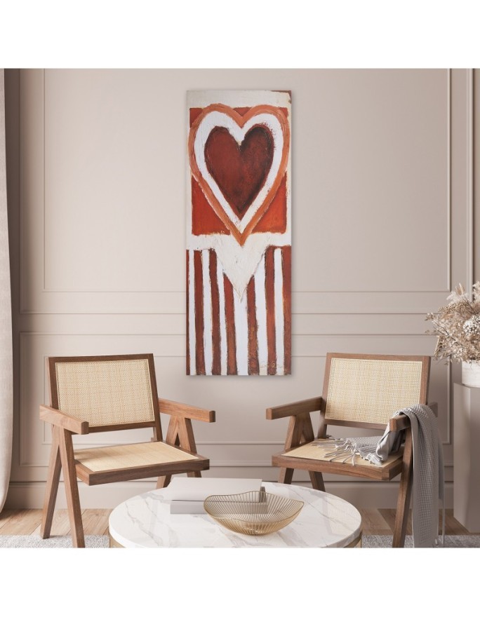 Canvas print for the wall - Painted heart | FEEBY