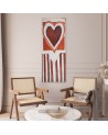 Canvas print for the wall - Painted heart | FEEBY