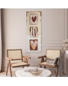 Modern painting for wall - Three hearts | FEEBY