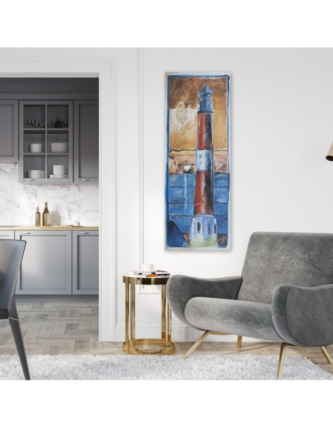 Wall painting for living room - Painted lighthouse | FEEBY