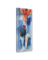 Bedroom wall painting - Painted colourful flowers | FEEBY