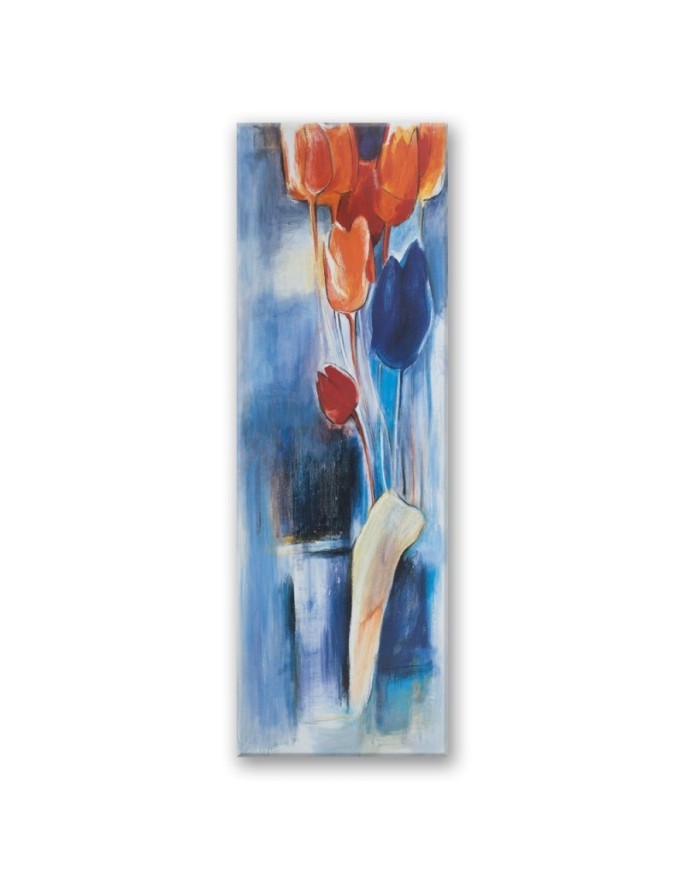 Bedroom wall painting - Painted colourful flowers | FEEBY