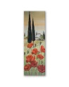 Modern canvas print - Tuscan landscape with poppies | FEEBY