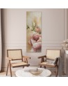 Decorative painting - Pink roses painted | FEEBY
