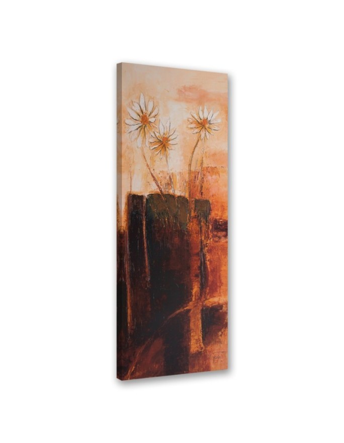 Canvas print for room - Painted flowers | FEEBY