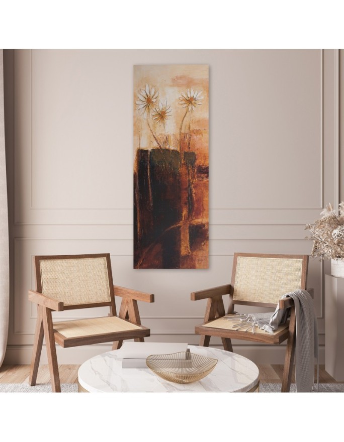 Canvas print for room - Painted flowers | FEEBY