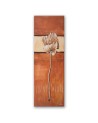 Modern canvas painting - Lone poppy painted | FEEBY