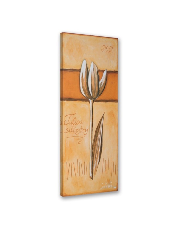 Decorative painting for wall - Painted tulip | FEEBY