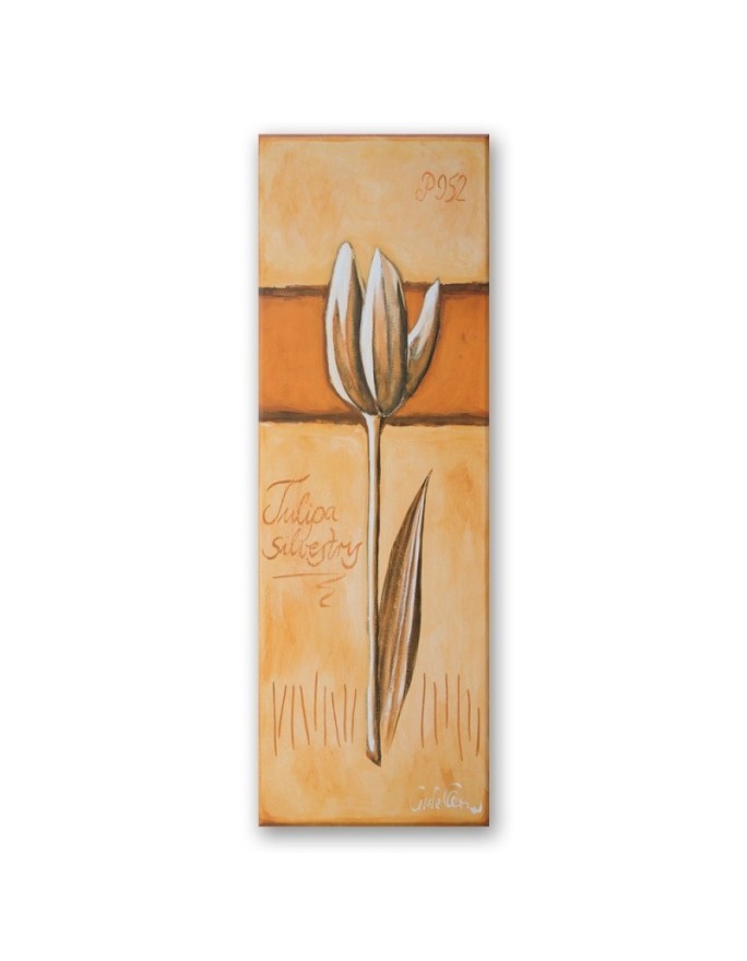 Decorative painting for wall - Painted tulip | FEEBY