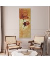 Canvas print for the living room - Two poppy flowers painted | FEEBY