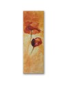 Canvas print for the living room - Two poppy flowers painted | FEEBY