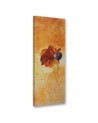 Canvas print for the bedroom - Painted poppy flower | FEEBY