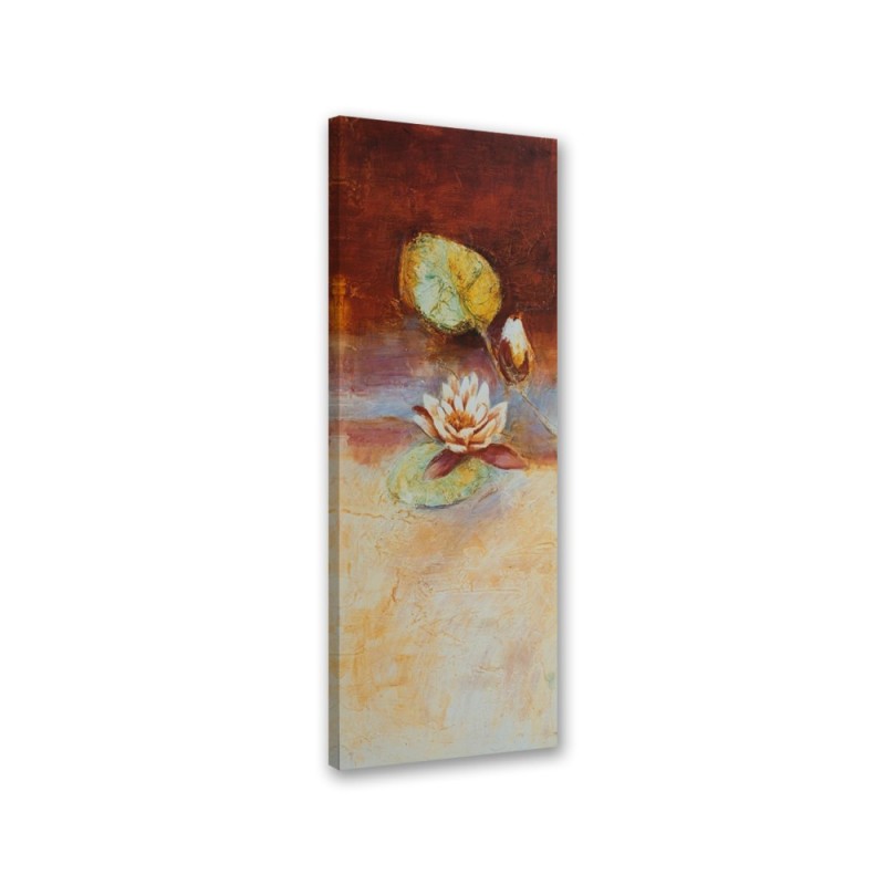 Canvas print for living room - Water lily flower painted | FEEBY